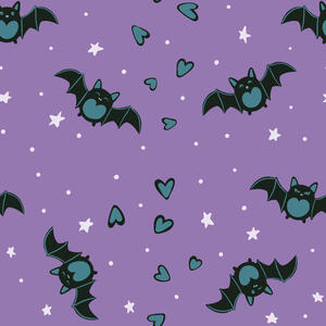 Cute Bats - Seamless Pattern